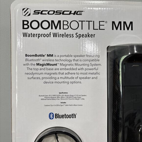 Scosche Boombottle MM Waterproof Wireless Speaker Bluetooth NEW - Picture 3 of 9